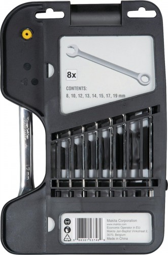 Набор комбинированных ключей MAKITA B-65523 8 шт. - изображение 2
