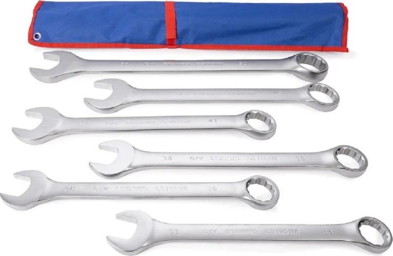 Набор комбинированных ключей STANKO CS11106 6 предметов (33-50 мм) - изображение 3