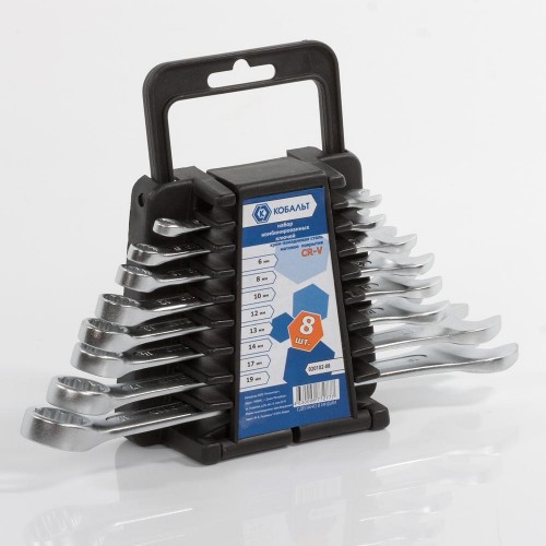 Набор комбинированных ключей Кобальт 020102-08 - изображение 2