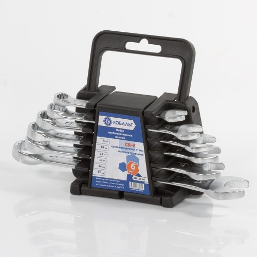 Набор комбинированных ключей Кобальт 020101-06