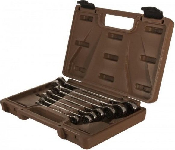 Набор комбинированных трещоточных ключей OMBRA SNAP GEAR 8-19 мм, 7 предметов 935007 055379