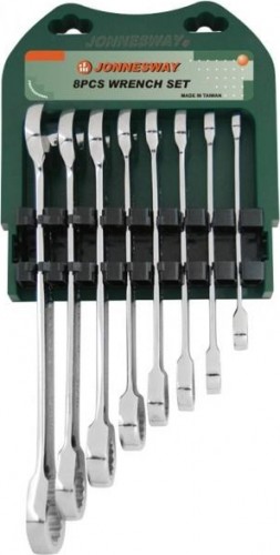 Набор комбинированных трещоточных ключей JONNESWAY W45108S 8 предметов 047988