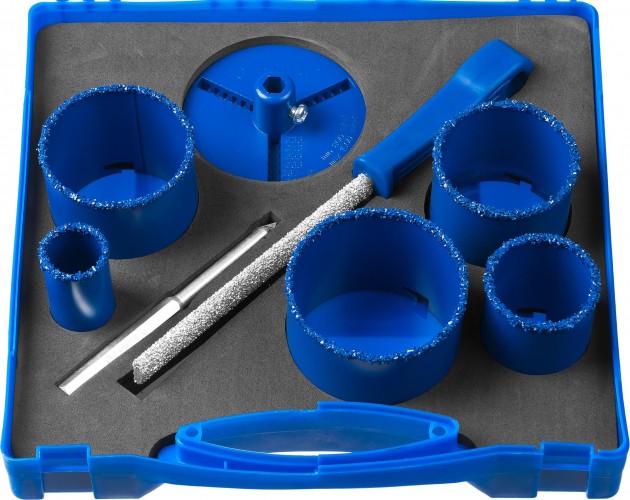 Набор коронок c карбид-вольфрамовым нанесением ЗУБР 8 предметов  33350-H8_z01 33350-H8_z01