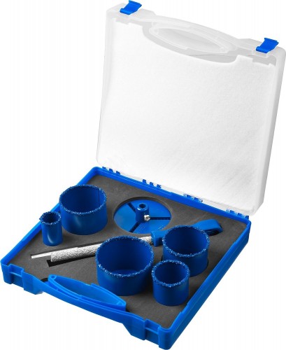 Набор коронок c карбид-вольфрамовым нанесением ЗУБР 8 предметов  33350-H8_z01 33350-H8_z01 - изображение 2