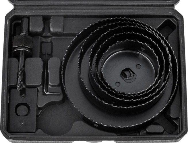 Набор коронок по дереву Kranz KR-92-0252 64-127 мм, 9 предм. - изображение 2