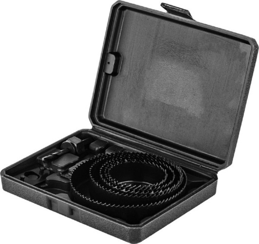 Набор коронок по дереву Kranz KR-92-0252 64-127 мм, 9 предм.