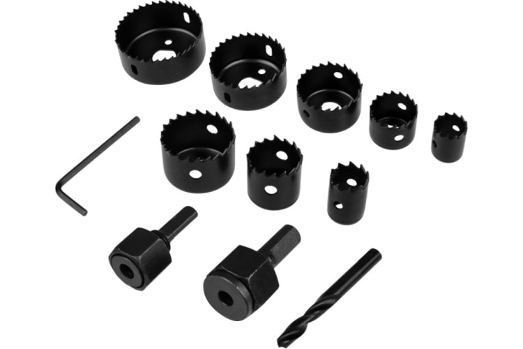 Набор коронок по дереву Kranz KR-92-0251 (19,22,28,32,38,44,54,64 мм)