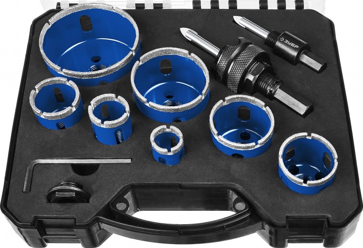 Набор коронок с алмазным напылением ЗУБР 29870-H7