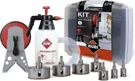 Набор коронок с алмазным напылением и аквасистемой RUBI EASY GRES 4 шт. (20-28-35-43-50-65-75) 50937 50937