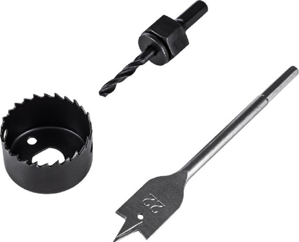 Набор Kranz KR-92-0262 для установки врезных замков, 22 мм/48 мм - изображение 2