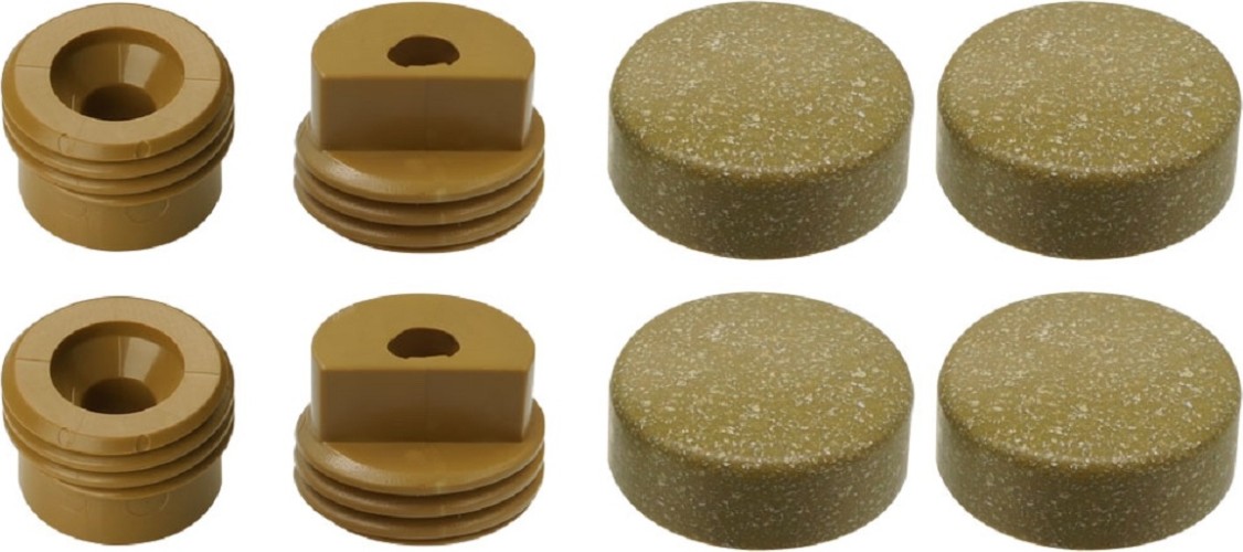 Набор крепления ЕВРОПАРТНЕР для зеркала, зеленый гранит (1 шт.) блистер 90265