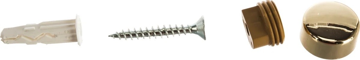 Набор крепления ЕВРОПАРТНЕР для зеркала, золото гладкое (1 шт.), блистер 87652