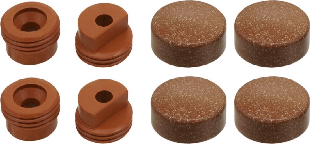 Набор крепления ЕВРОПАРТНЕР для зеркала, коричневый гранит (1 шт.) блистер 90266