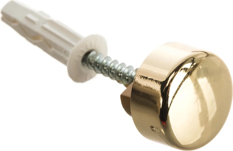 Набор крепления ЕВРОПАРТНЕР для зеркала, золото гладкое (1 шт.), блистер 87652 - изображение 3