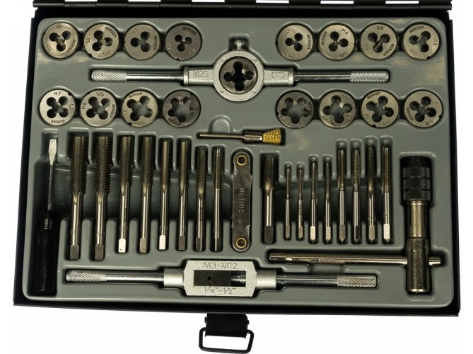 Набор метчиков и плашек BERGER BG40TDS 40 пр.