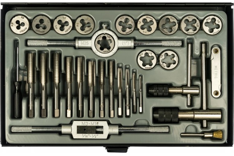 Набор метчиков и плашек BERGER BG31TDS 31 пр.