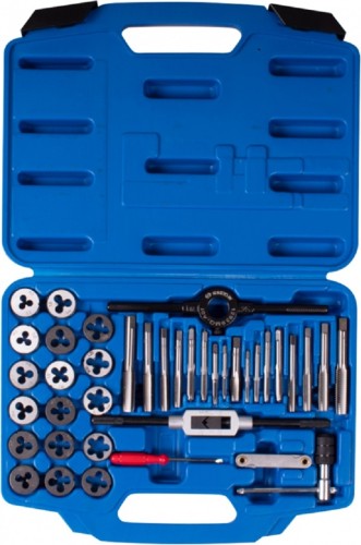 Набор метчиков и плашек KING TONY 12939MQ1 SK5 M3-M12, кейс, 39 пр. - изображение 2