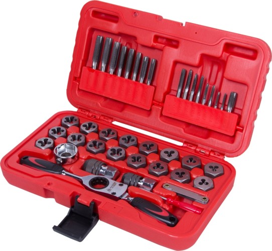 Набор метчиков и плашек МАСТАК 40 предметов 351-00040C 351-00040C - изображение 5