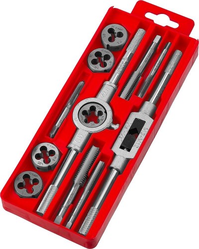 Набор метчиков и плашек ЗУБР 12 предметов 28121-H12 28121-H12 - изображение 4