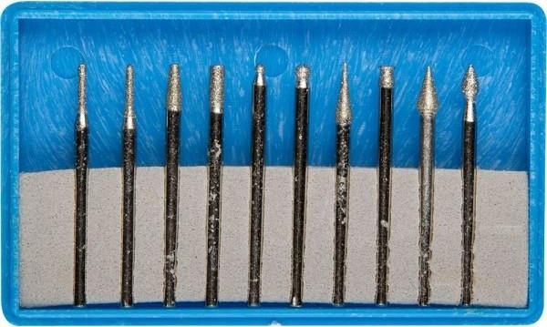 Набор мини-насадок ЗУБР ПРОФЕССИОНАЛ с алмазным напылением 10 предметов 33383-H10