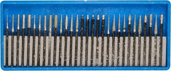 Набор мини-насадок ЗУБР ПРОФЕССИОНАЛ с алмазным напылением 30 предметов 33383-H30