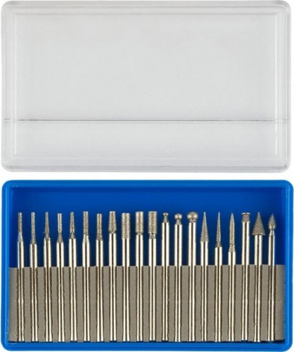 Набор мини-насадок ЗУБР ПРОФЕССИОНАЛ с алмазным напылением 20 предметов 33383-H20