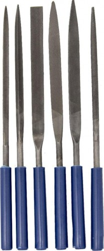 Набор надфилей Кобальт 790-113 № 1, 160х 70х4 мм, обрезиненные рукоятки (6 шт.) - изображение 2