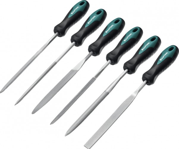 Набор надфилей KRAFTOOL 160 мм в коробке 6шт. 16030-6 - изображение 2