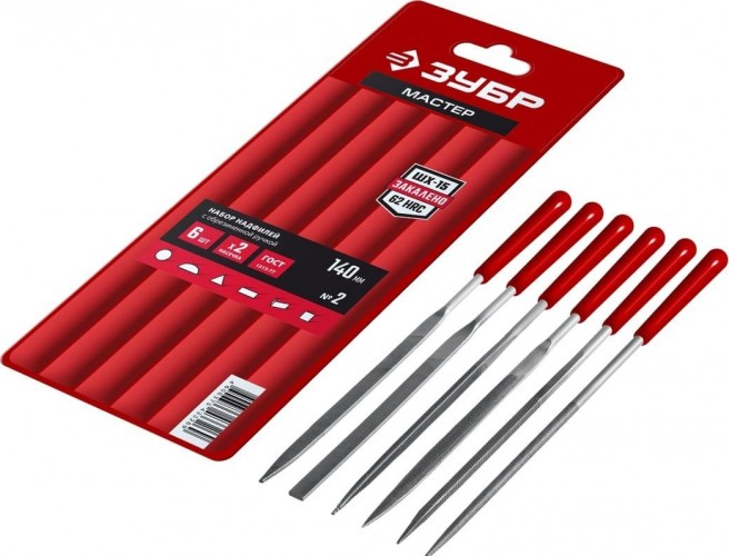 Набор надфилей ЗУБР 16014-H6 Мастер в чехле 6 шт. 16014-H6