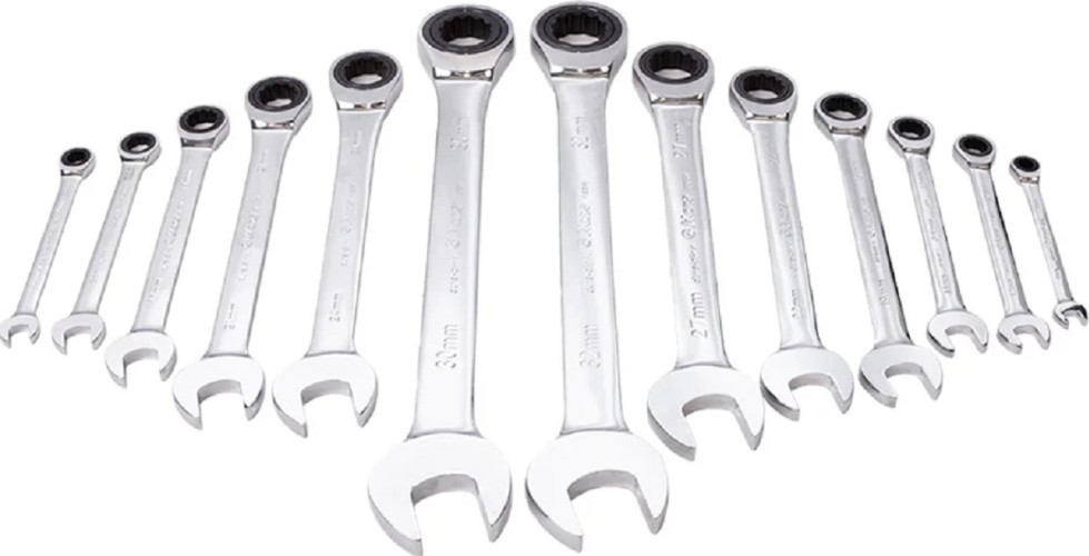 Набор накидных ключей HANS 166513MB комплект трещоточных 8-32 мм, 13 шт - изображение 2