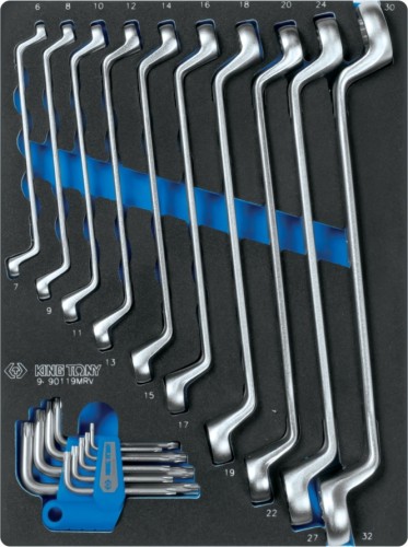 Набор накидных ключей KING TONY 19 предметов ложемент 9-90119MRV 9-90119MRV