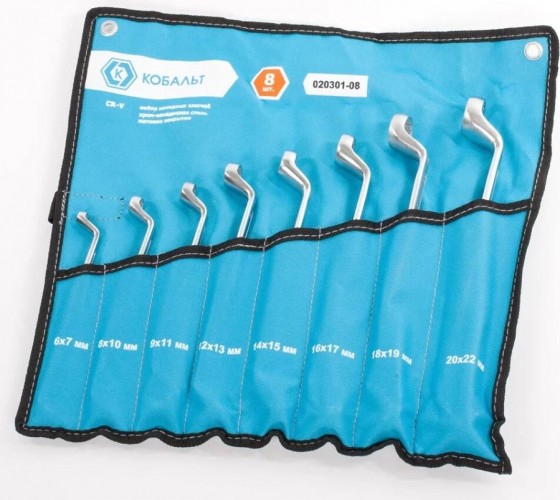 Набор накидных ключей Кобальт 020301-08 - изображение 2