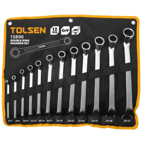 Набор накидных ключей TOLSEN TT15896 6-32 мм, 12 пр.