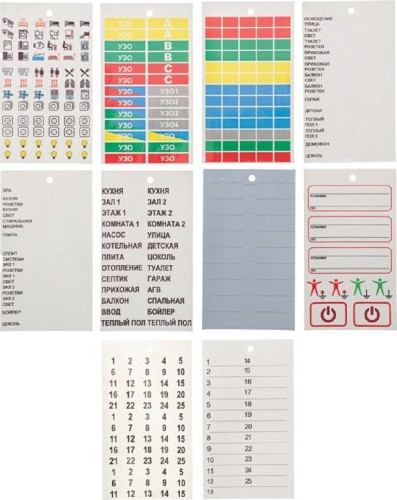 Набор наклеек REXANT 56-0081 «Маркировка электрощитов М-1» 85х150мм, 10 шт. - изображение 2