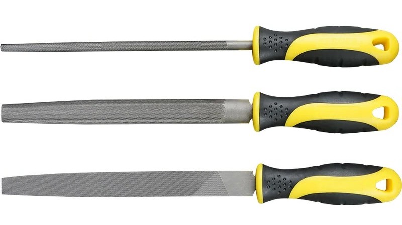 Набор напильников BERGER BG1296 (двухкомпонентная рукоятка, насечка №2, 200 мм) 3