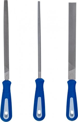 Набор напильников Кобальт 247-743 двухкомпонентная рукоятка, № 2, 200 мм (3 шт.) - изображение 2