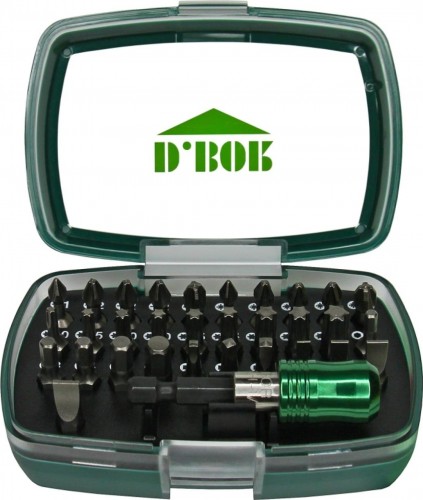 Набор насадок D.BOR 32 предметов + магнитный держатель quick lock 60 мм (арт. d-set D14-DSET32B1 - изображение 2