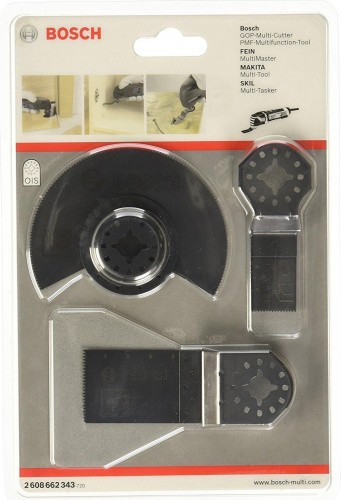 Набор насадок для МФИ BOSCH 3 предмета для древесины и металла 2608662343