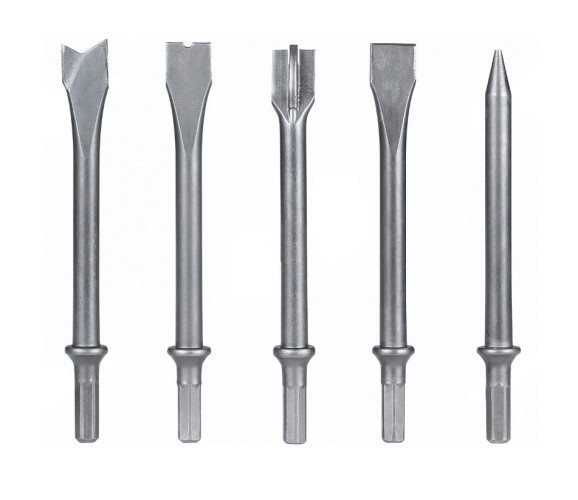 Набор насадок для пневмозубила NORDBERG NP5905 5 шт с шестигранным хвостовиком ЦБ-00017089