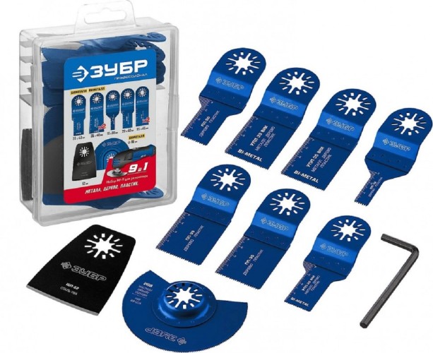 Набор насадок для реноватора ЗУБР ПРОФЕССИОНАЛ 9 пр 15576