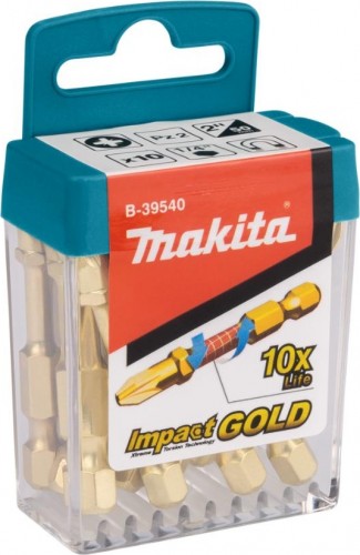 Набор насадок MAKITA B-39540-10 impact gold pz, 50 мм, e-form (mz) (уп10шт. в упаковке 10 наборов) B-39540-10 - изображение 2