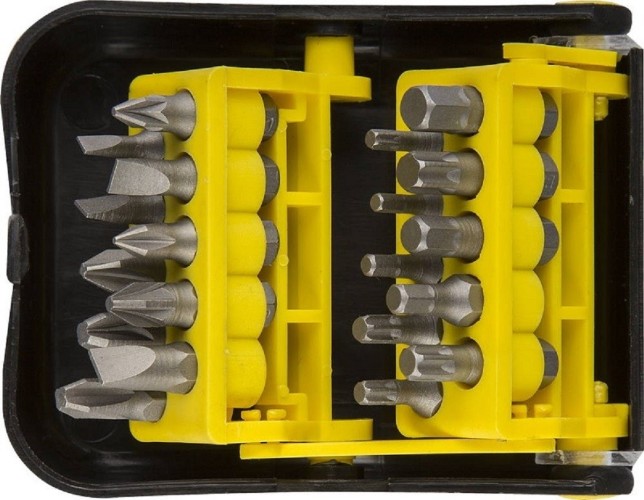 Набор насадок STAYER STANDARD биты в боксе, сr-v, 25мм, 20 предметов 26085-H20