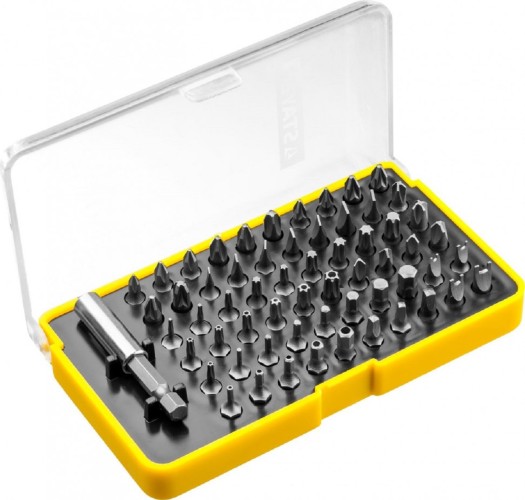 Набор насадок STAYER SUPER UNIVERSAL биты cr-v, с магнитным адаптером, 61 предмет, 26084-H61 - изображение 2
