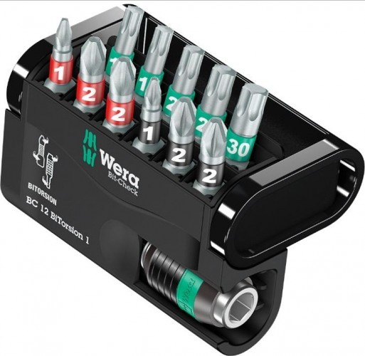 Набор насадок WERA Bit-Check 12 BiTorsion WE-057420 WE-057420