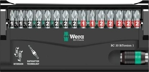 Набор насадок WERA Bit-Check 30 BiTorsion 1 30 предметов WE-057430 WE-057430 - изображение 3