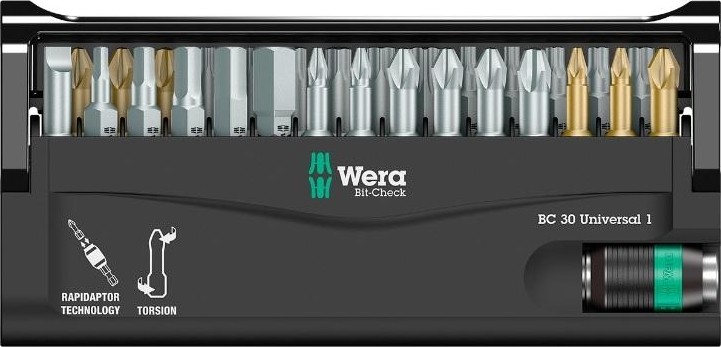 Набор насадок WERA Bit-Check BC Universal 30, WE-056440 WE-056440 - изображение 2