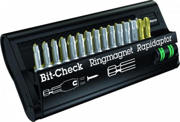 Набор насадок WERA Bit-Check – Ringmagnet Rapidaptor BC RR/30, WE-056441 WE-056441