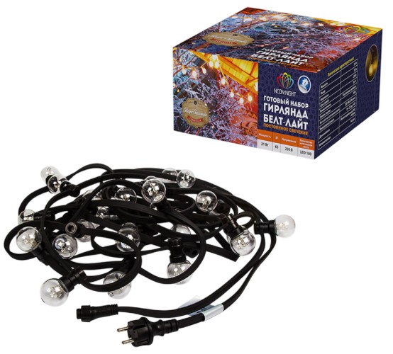 Набор Neon-Night 331-325 Белт-Лайт 10 м, 30 ламп,белый - изображение 2