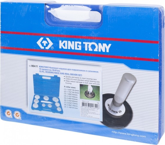 Набор оправок KING TONY для подшипников и сальников 10 предметов 9BA11 9BA11 - изображение 4