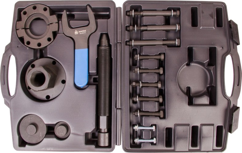 Набор оправок МАСТАК для монтажа и демонтажа ступичных подшипников FORD 17 предметов 100-30017C 100-30017C - изображение 2